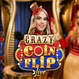 Official Live Casino logo: Crazy Coin Flip by Evolution at Vavada Casino