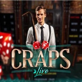 Live Craps slot logo by Evolution at Vavada Casino